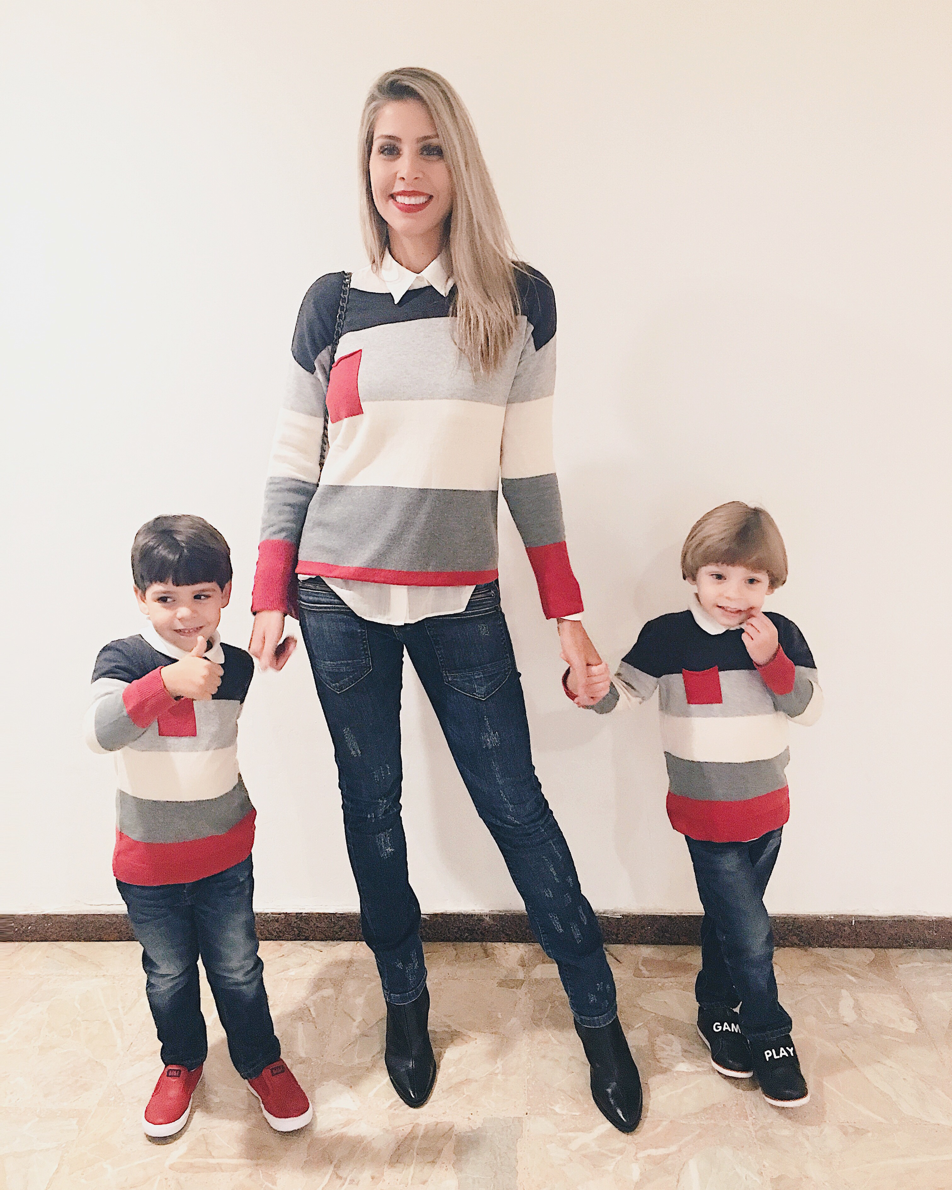 Família Roupas Iguais Mae E Filho Homem Puzzle Family Roupa Para